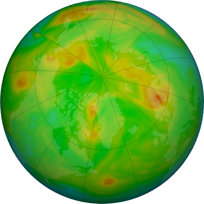 Arctic ozone map for 01 June 2023